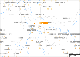 map of La Florida