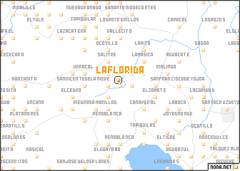 map of La Florida