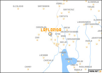 map of La Florida