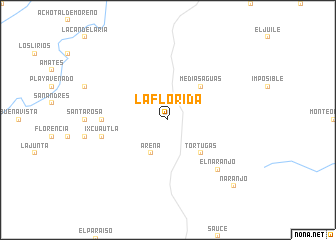 map of La Florida