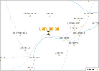 map of La Florida