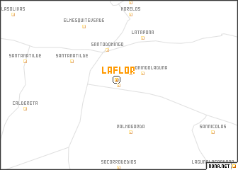 map of La Flor