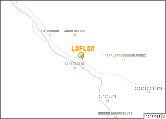 map of La Flor