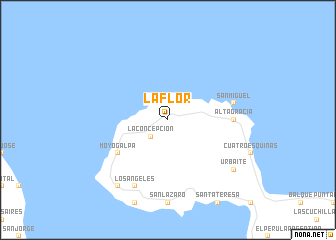 map of La Flor