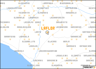 map of La Flor