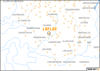 map of La Flor