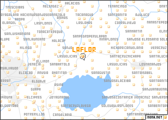 map of La Flor