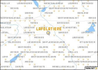 map of La Folatière