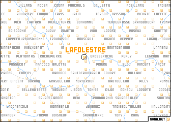 map of Lafolestre