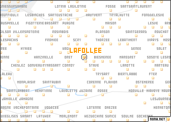 map of La Follée