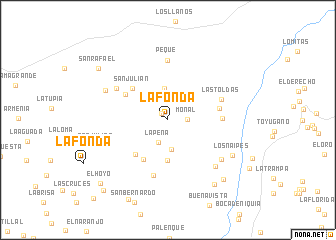 map of La Fonda