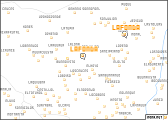 map of La Fonda