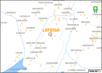 map of La Fonda