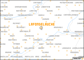 map of La Fon de Lauche