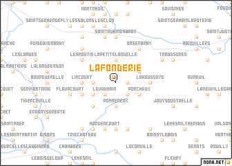 map of La Fonderie