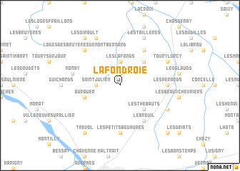 map of La Fondroie