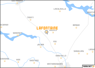 map of La Fontaine