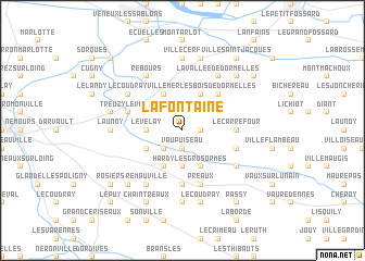 map of La Fontaine