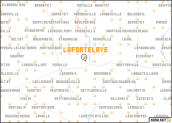 map of La Fontelaye