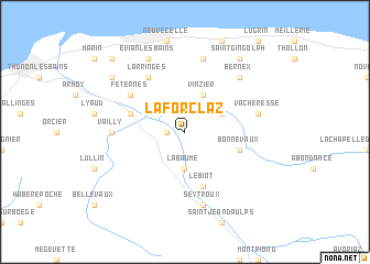 map of La Forclaz