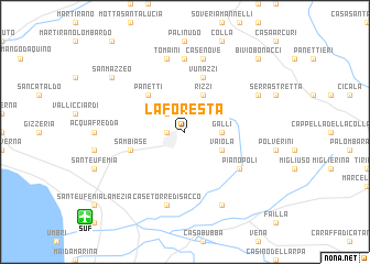 map of La Foresta