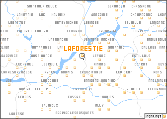 map of La Forestie