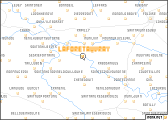 map of La Forêt-Auvray