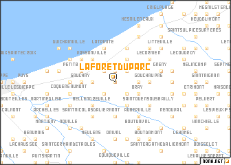 map of La Forêt-du-Parc