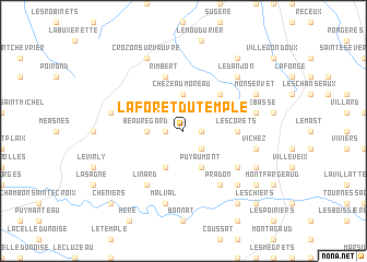 map of La Forêt-du-Temple