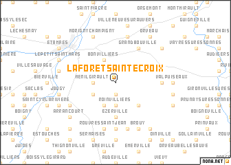 map of La Forêt-Sainte-Croix