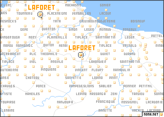 map of Laforêt