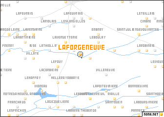 map of La Forge-Neuve