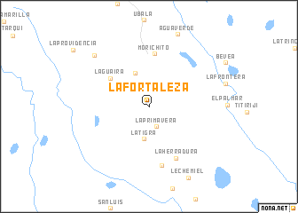 map of La Fortaleza