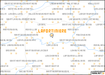 map of La Fortinière