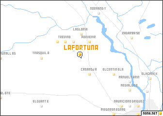 map of La Fortuna