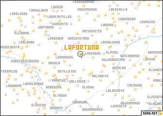 map of La Fortuna