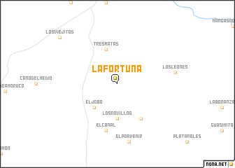 map of La Fortuna