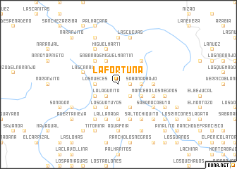 map of La Fortuna