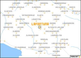 map of La Fortuna