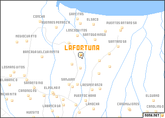 map of La Fortuna