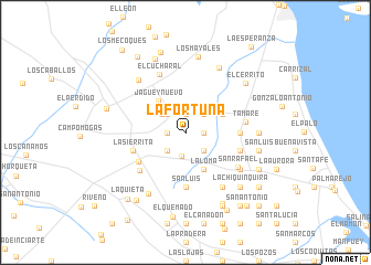 map of La Fortuna