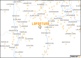 map of La Fortuna