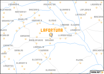 map of La Fortuna