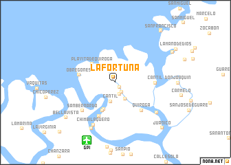 map of La Fortuna