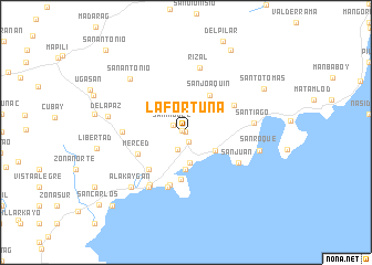 map of La Fortuna