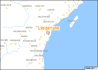 map of La Fortuna