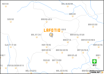 map of Lafotio