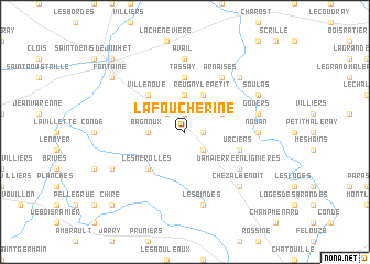 map of La Foucherine