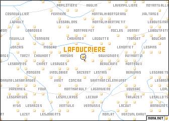map of La Foucrière