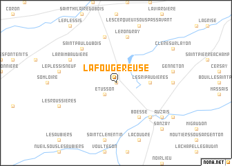 map of La Fougereuse